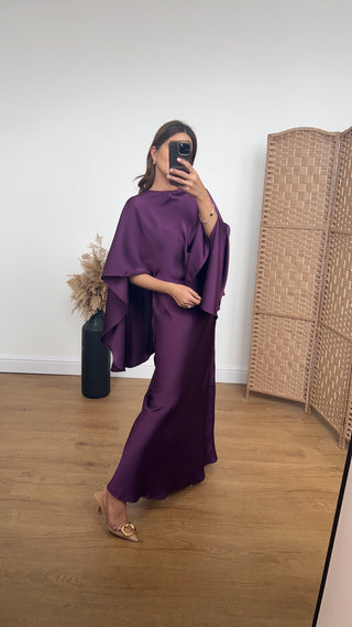 Delilah set plum - Fash Focused