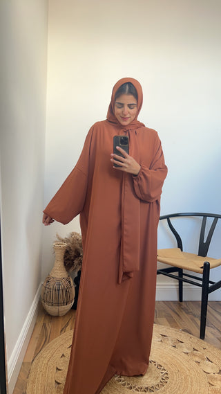 Layli Hooded Abaya dusk